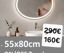 LED Bathroom Mirror Antifog Fog Free Ensuite Makeup Vanity Bright Light Touch Switch