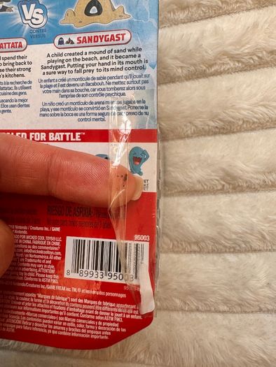 Pokemon Battle Action Figure 2-Pack Alolan Rattata and Sandygast damaged Box Please see photos