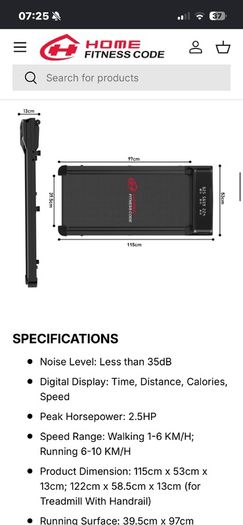 Treadmill Read Description