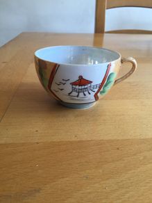 Vintage hand painted cup
