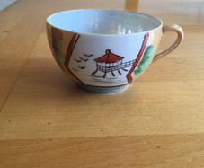 Vintage hand painted cup