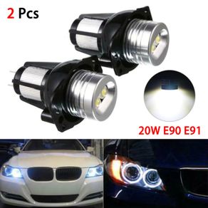 2pcs x CANbus 10w LED Angel Eyes Marker Lights Bulbs Error Free White/Red/Blue for BMW E90 E91 3 Series 325i 328i 335i 2006-2008