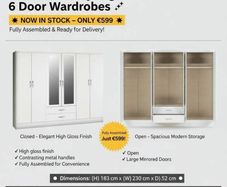 6 Door Wardrobes