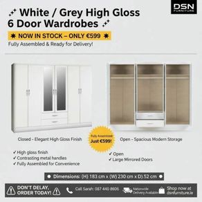 6 Door Wardrobes
