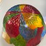 Colourful scalloped glass bowl Image 4