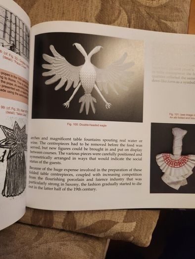 Folded Beauty. The Art Of Napkin Folding.  By John Sallas. Beautiful Illustrated Large Volume Hardbacks In Good Condition. 36.