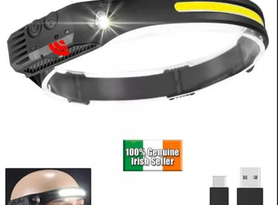 Rechargeable COB LED Headlight Superbright Price Drop