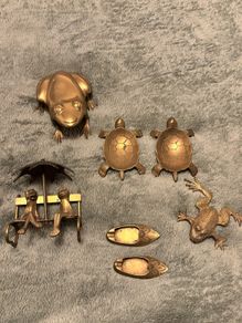 Vintage Brass Ornament Collection