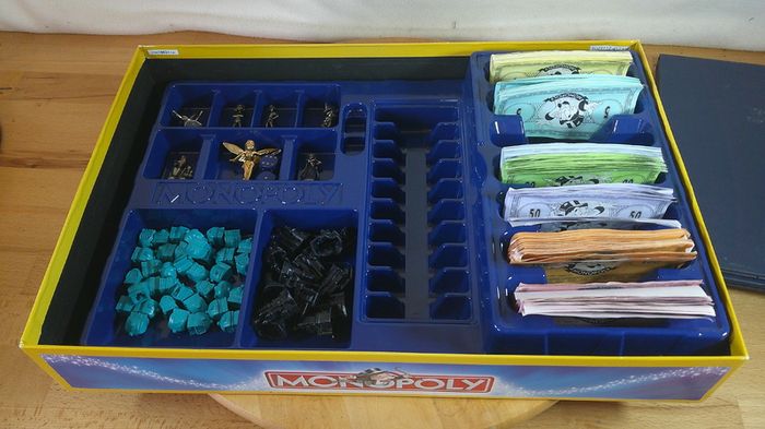 Monopoly Disney Edition Board Game 2004 Parker Brothers 3D Pop-Up Castle Complete - Golden Tinker Bell Mover