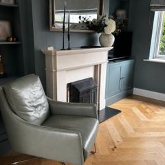 Natuzzi leather sofa & chair - reduced