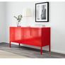 Ikea red steel cabinet Image 7