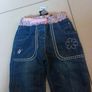 Dunnes Stores  Denim Print Waistband  Baby Girls Trousers.  Age 9-12 months.  B.N.W.T Image 2