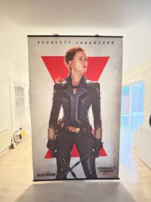 Black widow cinema movie poster 8ft x 5ft