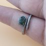 Vintage 925 Sterling Silver Green Tourmaline Ring Natural Gemstone Elegant Handmade Jewelry Image 2