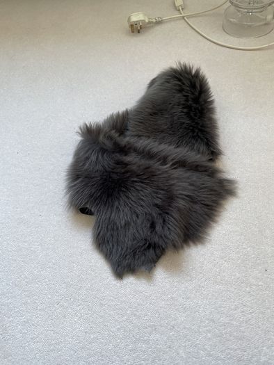Stunning  leather fur neck piece