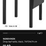 black ikea table and chairs Image 2