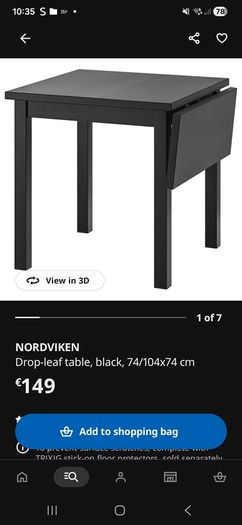 black ikea table and chairs