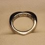 Rhodium Plated Sterling Silver Moissanite Band Ring Image 6