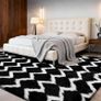 Rugs Living Room 160x230cm- Fluffy Shaggy Area Rugs for Bedroom - Large Anti Slip Carpet - Washable Modern Floor Carpets Image 2