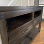 Dark Wood Console / TV Unit, Solid & Stylish Image 7