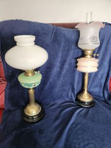 Fabulous Victorian oil lamps