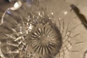 Waterford Lead Crystal Cut Bowl With Scalloped Rim 9 inches diemter and 4 inches deep  is uesd iteme but in good condition.