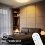 LED Ceiling Light Dimmable with Remote 24W Ceiling Lamp Flat with 2000K Backlight, Warm Night Light and Timer, Modern Round 12" Ultra Thin Light Fittings for Living Room Bedroom Kitchen Image 5