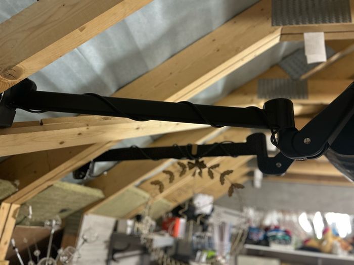 Wall arm and hood dryer
