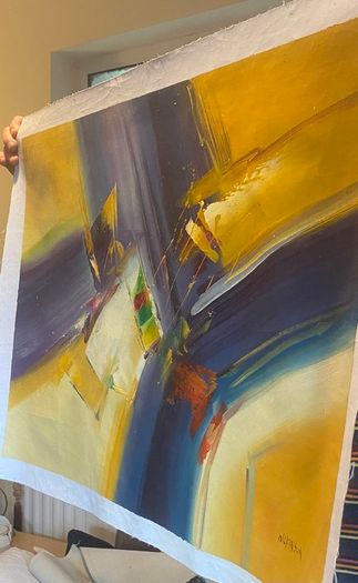 Hand Painted Oil on Canvas - Modern Abstract Impressionism