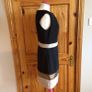 Ladies Rene Darcy Black and Gold Pencil dress M size 10/12 Includes postage Image 2