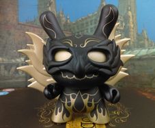 Kidrobot Dunny Gold Reveler ! MYSTERY CHASE ! from Mardivale Series ! by Andrew bell Scribe Artist ! Rarity ?/?? ! Vinyl Figure !