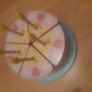 Wooden Cake, candles, knife and plate set Image 3