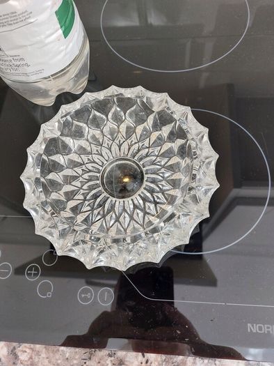 Vintage crystal ashtray