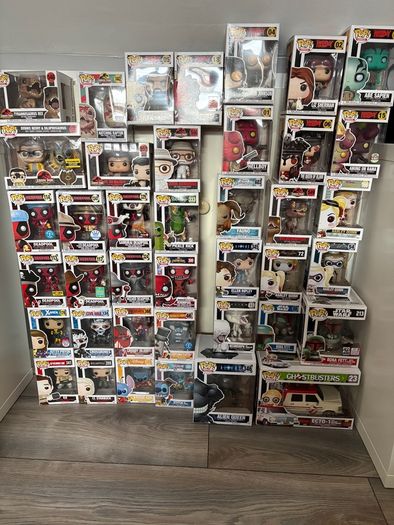 47 Boxed Funko Pop Collection - Hellboy, Jurassic Park, Alien, Deadpool & More