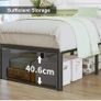 3ft High Single Bed Frames with Rounded Corner Legs Image 5