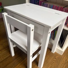 Child's schooldesk and chair
