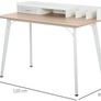 Brand New desk available in 2 colours collection in Cootehall Co.Roscommon or free shipping available.   Materials: MDF and Metal Dimensions: 88H x 120L x 60Wcm. Caddy: 9H x 76.5L x 20.5Wcm. Drawer inner: 5H x 31L x 38Dcm. Storage grid: 8H x 36.5L x 20Dcm Image 3