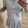 skirt and blouse , t-shirt, summer set , new without tag, size XS/S Image 3