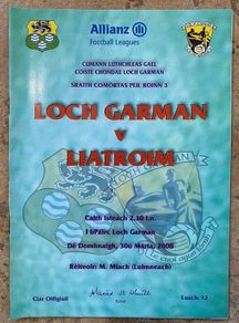 2008 Wexford v Leitrim - GAA Allianz Football League Programme