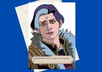 Customisable Final Fantasy XIV 14 Emet Selch Ascian Birthday A5 Card, Perfect for gifts, or funny card for Video Game Fans