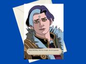 Customisable Final Fantasy XIV 14 Emet Selch Ascian Birthday A5 Card, Perfect for gifts, or funny card for Video Game Fans