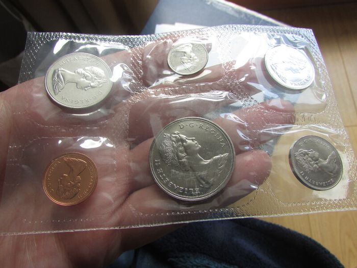 Canada Mint set 1971.British Columbia 1871-1971.Gem BU.Six coins.