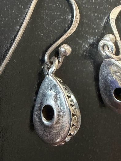 silver earrings
