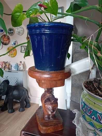 hardwood thai cat plant stand