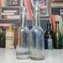 220 - Set of 2 Vintage Clear Glass Decorative Collectible Bottles Image 2