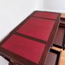 Pedestal Carved Executive Leather Top Mahogany Partners Desk Image 5