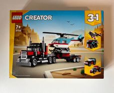 Lego 3 in 1 LEGO Creator Flatbed Truck with Helicopter 31146