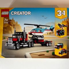 Lego 3 in 1 LEGO Creator Flatbed Truck with Helicopter 31146