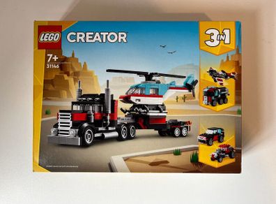 Lego 3 in 1 LEGO Creator Flatbed Truck with Helicopter 31146