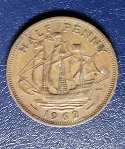 1962 Elizabeth II Half Penny